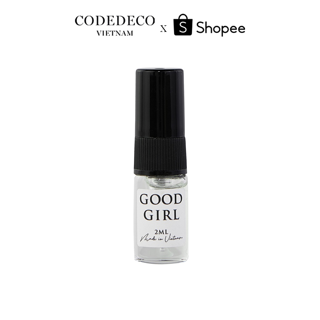 Tinh dầu thơm CODEDECO Good Girl ngọt ngào, gợi cảm Vial 2ml