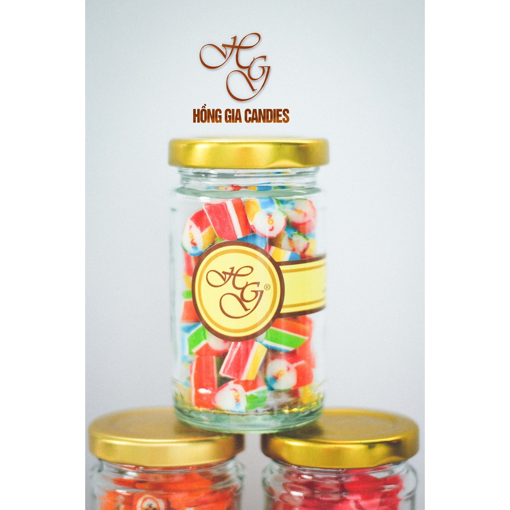 Kẹo viên cứng giòn tạo hình nghệ thuật hủ (70gr)