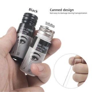 -Chỉ than đựng lọ nhựa mực đen và mực trắng chuyên dụng cho vẽ khung mày phun xăm