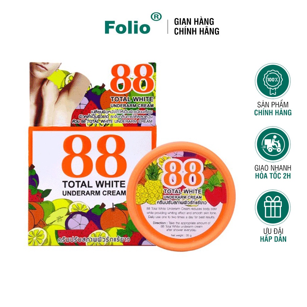 Kem Giảm Thâm 88 Total White Underarm Cream 35g | Shopee Việt Nam