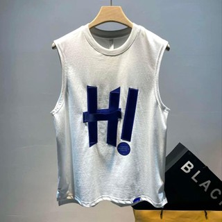 Áo Ba Lỗ Tank Top Nam Nữ HI Cá Tính Nam Nữ, Cotton 100% Bo Cổ Siêu Nét 5D Hè 2023