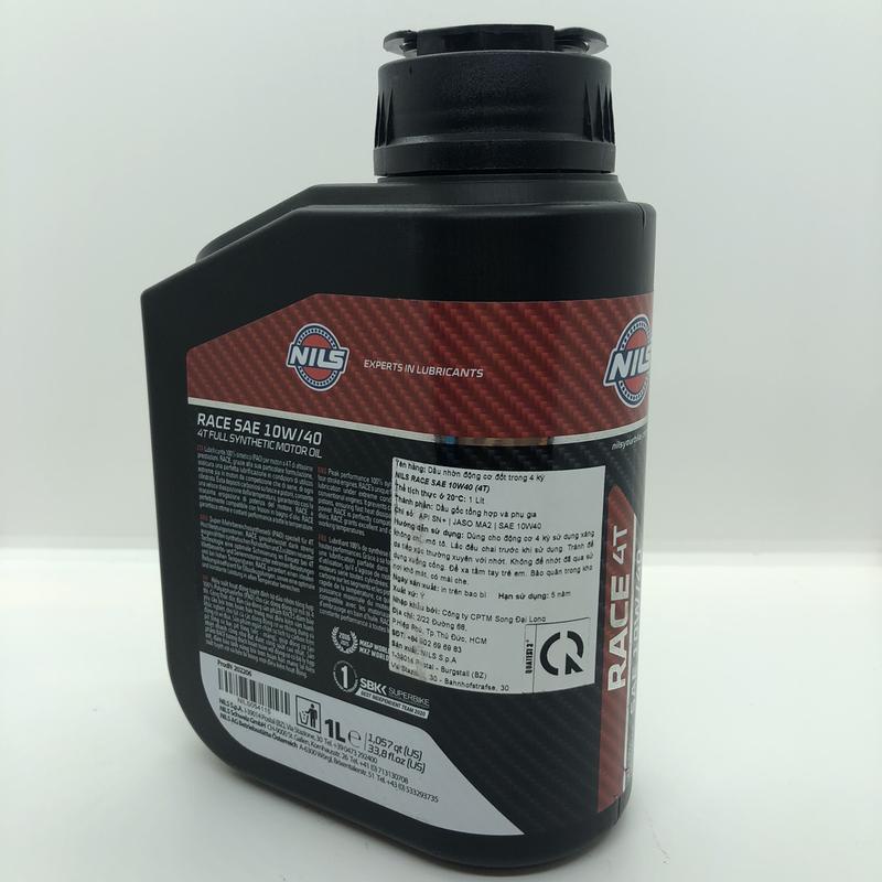 Nhớt Nils Race 10W40 Dành Cho Xe Số, Côn Tay, Moto PKL