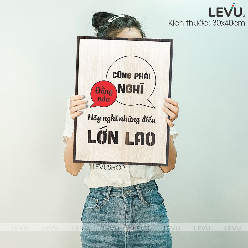 Tranh Slogan Tạo Động Lực LEVU069 động viên tinh thần khởi nghiệp