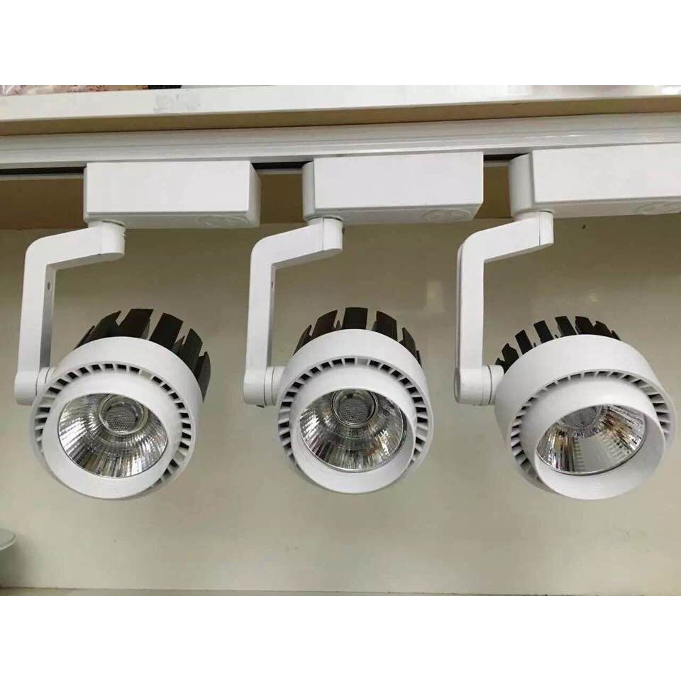 Combo 3 Đèn Rọi Ray 20W Vỏ Đen Trắng +Thanh Ray 1m, Đèn Rọi Khuỷu Trang ...