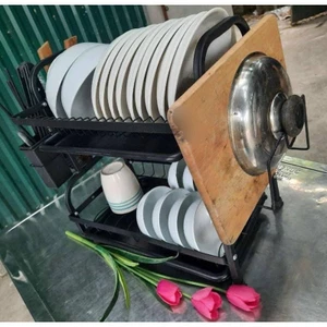 Free ship - Hàng cao cấp - Kệ bát đũa đa năng 2 tầng