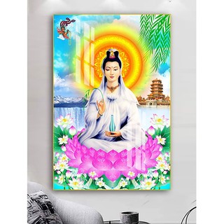 Tranh Treo Tường Quan Âm Bồ Tát 01 - Tranh Laminate Tráng Gương
