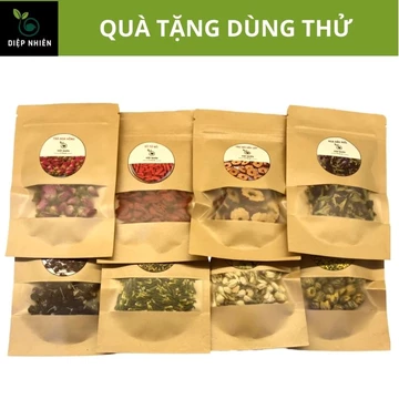 Trà Thảo Mộc, Hoa Đậu Biếc, Hoa Hồng, Hoa Cúc, Hoa Nhài, Táo Đỏ, Kỷ Tử, Atiso, Trà Tâm Sen, Loại 1, QUÀ TẶNG DÙNG THỬ