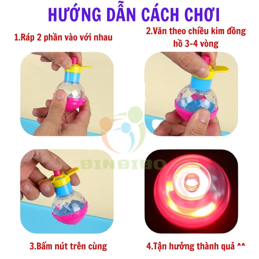 Con quay phát sáng nhiều màu sắc cho bé - Binbibo