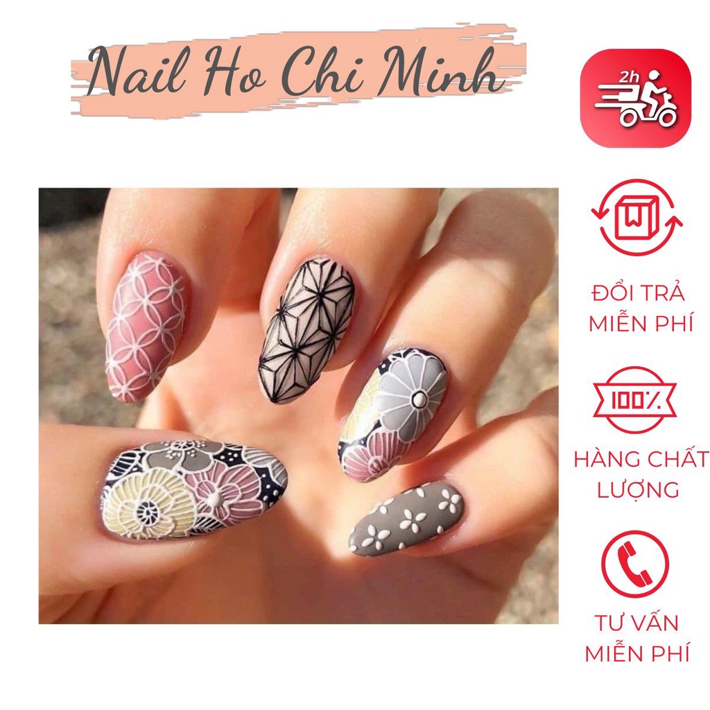 [CHÍNH HÃNG] Gel vẽ đen, trắng Fengshangmei chính hãng - gel vẽ nổi chất đậm đặc chuyên dụng cho dân làm móng (lẻ hũ)