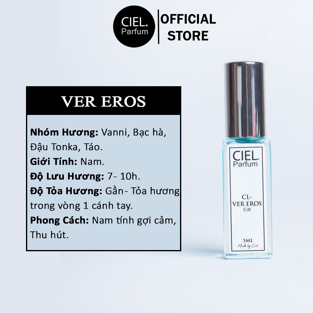 Ảnh Nước hoa nam cao cấp CL Ver Eros Edt chính hãng CIEL Parfum phong cách gợi cảm, cuốn hút, hấp dẫn mọi ánh nhìn 1