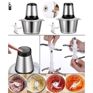 Máy Xay Thịt Công Suất 300W Cối Inox Dung Tích 2L Dao Xay 4 Lưỡi