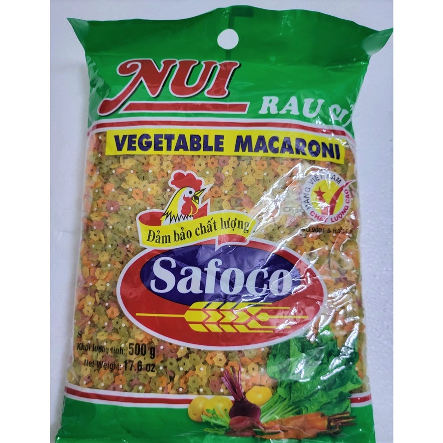 [gói 500g – NGÔI SAO] NUI RAU CỦ NHIỀU MÀU [VN] SAFOCO Star Saphes ...