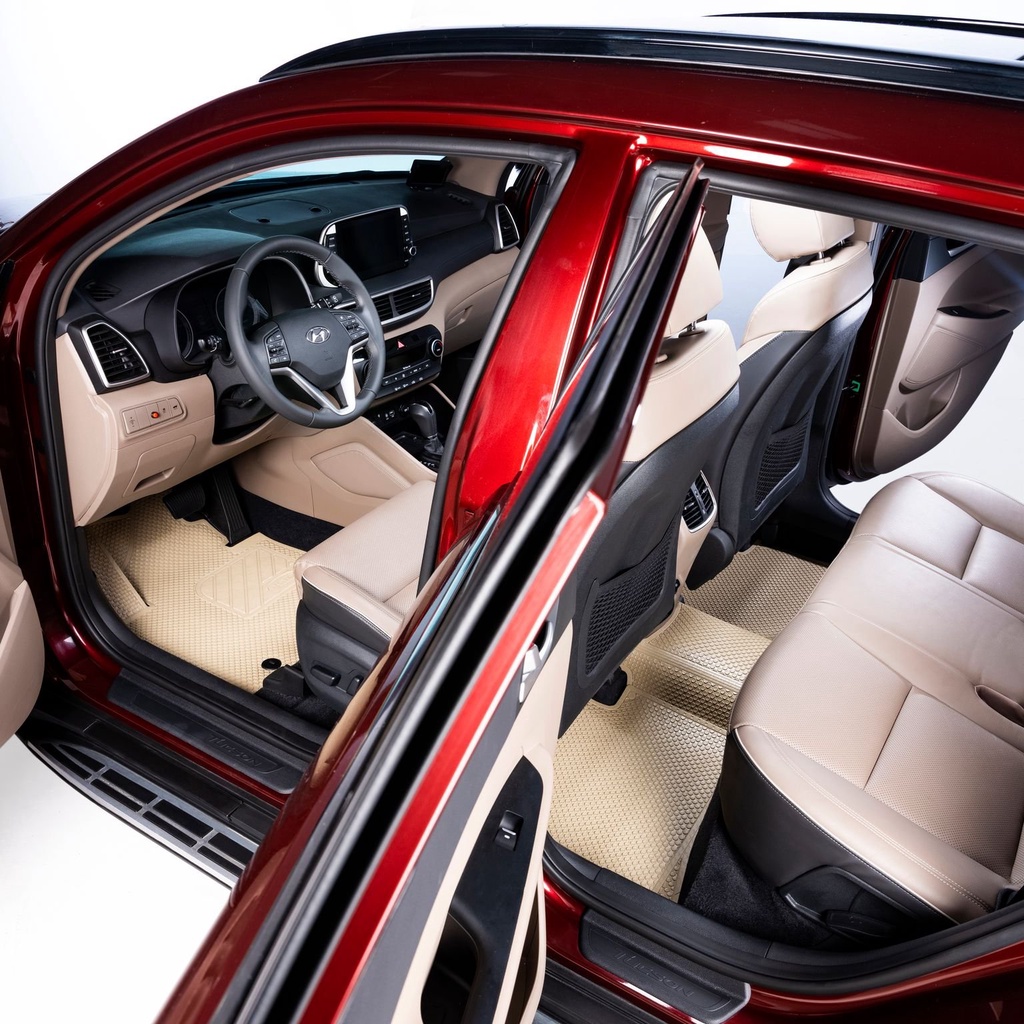 Thảm lót sàn ô tô cho xe Hyundai Tucson 2022-2025 - Phiên Bản PRO - Không ẩm mốc, Không thấm nước, Không mùi