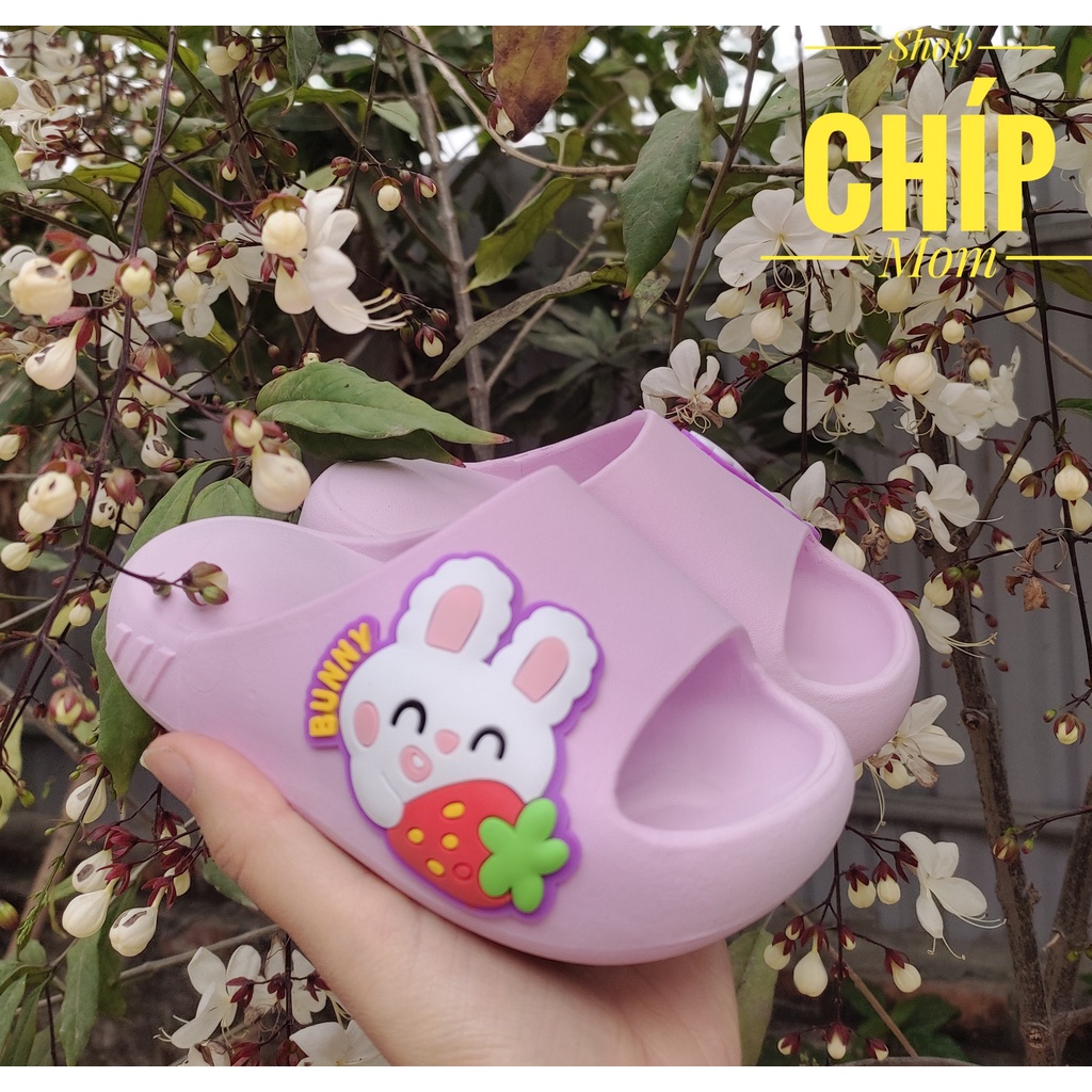 sandal bé gái dép lê cho bé trai chống nước chống trượt êm chân QCCC oto thỏ ngộ nghĩnh có ảnh thật DL338
