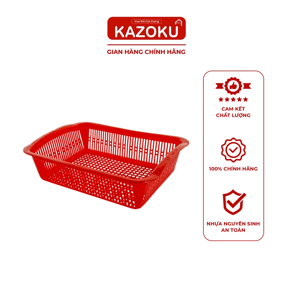 Rổ Nhựa Chữ Nhật Đựng Đồ SỈ - 50 Cái - [HPRV] - Vua Gia Dụng Kazoku