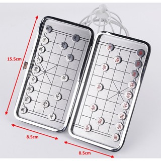 Bàn Cờ Tướng Mini Nam Châm 2 Mặt Siêu Hot -  Cờ Tướng Nam Châm Bỏ Túi Chất Liệu Inox Không Gỉ Quân Cờ In Sắc Nét