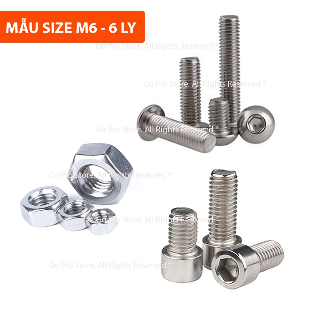Set 05 Ốc INOX 304 