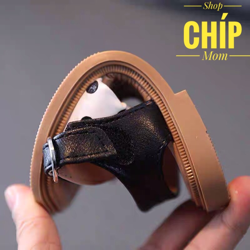 sandal bé gái dép quai hậu cho bé chấm bi nhún điệu công chưa đế chống trượt em chân QCCC M218 ( có ảnh thật )