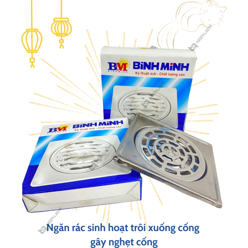 Lược Rác, Phễu Thoát Sàn; Hố ga thoát nước Bình Minh Inox 201 (Đường ...