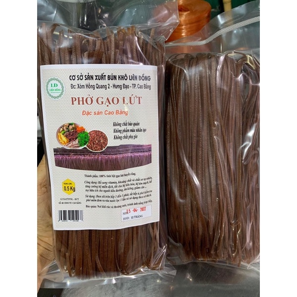 Bún ,Phở Gạo Lứt Đỏ Thực Dưỡng 500gr ,Sản Phẩm Ăn Kiêng ,Giảm Cân.