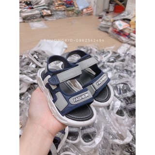 Dép sandal quai hậu hè cho bé trai và bé gái chất cao su mềm êm chân đi học đi chơi