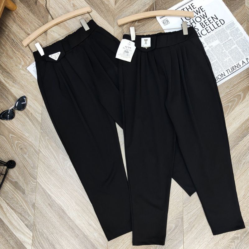 Quần dài baggy công sở chất umi dáng đẹp cạp chun lưng cao vải co giãn siêu tôn dáng bom(cạp giao ngẫu nhiên) ESHOP QD01