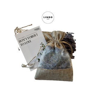 [TẶNG KÈM HỘP] Qùa tặng yêu thương - Túi thơm Hoa Lavender - Hoa Oải Hương LINDO - Hương thơm nồng nàn đến từ nước Pháp