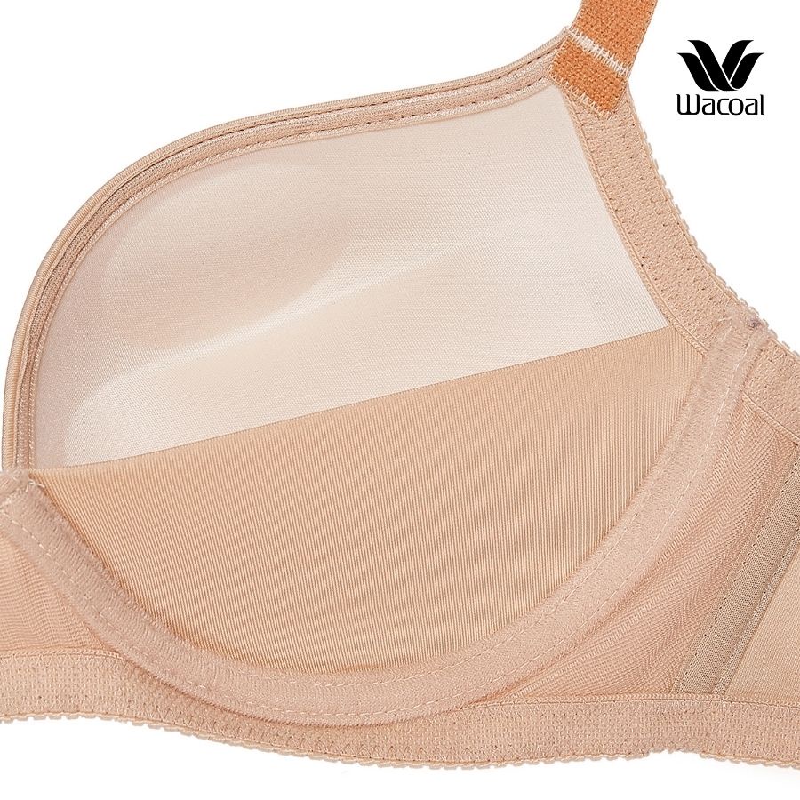 Áo lót Wacoal VWB1443 không gọng (có size lớn) nâng đẩy vừa double up, mút đúc Bragenic - WB1443