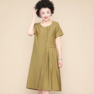 Đầm [Váy] trung niên suông dáng dài cho mẹ, cho bà cao cấp dự tiệc, đi làm, đi chơi, có big size [ẢNH THẬT+VIDEO]