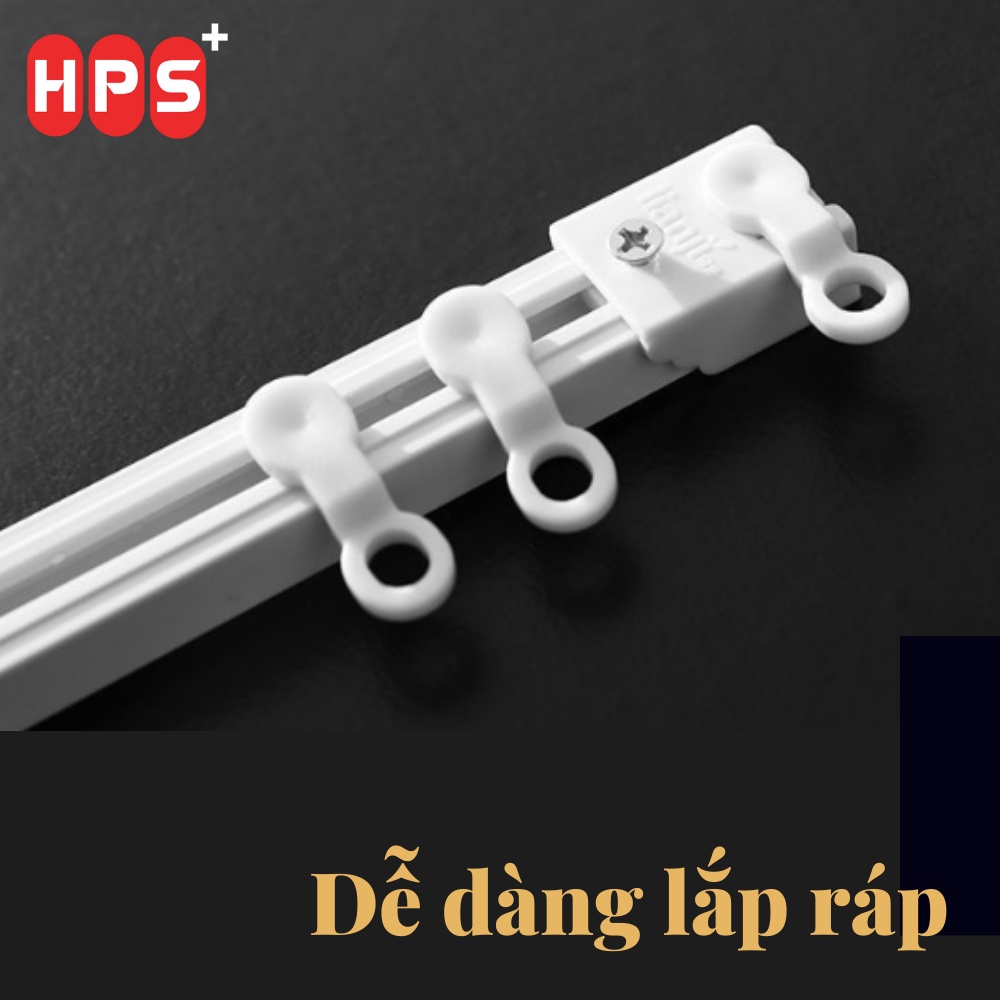 Móc nhựa gắn thanh treo rèm dán tường, Ròng rọc, Phụ kiện treo rèm, Móc ...