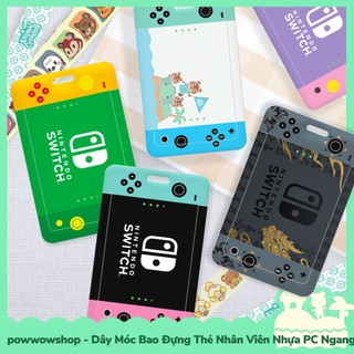 [Sẵn VN - Hỏa Tốc] Dây Vải Đeo Thẻ 42cm / Bao Thẻ Nhân Viên Nhựa PC Phong Cách Game Nintendo Switch Edition