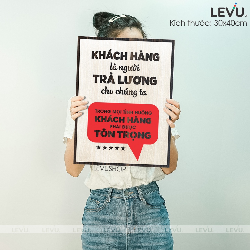 Tranh Treo Tường Gỗ LEVU052 trang trí phòng họp