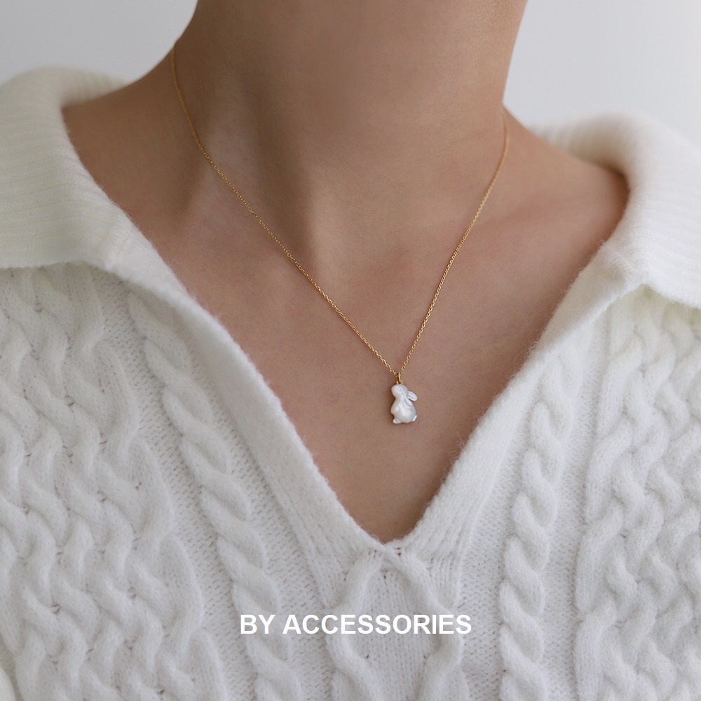 Dây chuyền titan thỏ ngọc không gỉ WN2314