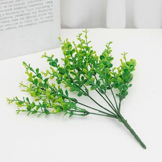 Cành cỏ tai chuột nhựa 5 nhánh 30cm trang trí nhà cửa, cắm chậu cây xanh, decor hàng rào