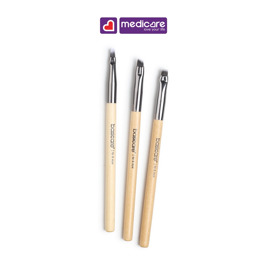 Bộ 3 cọ mặt & môi Basicare 1572B
