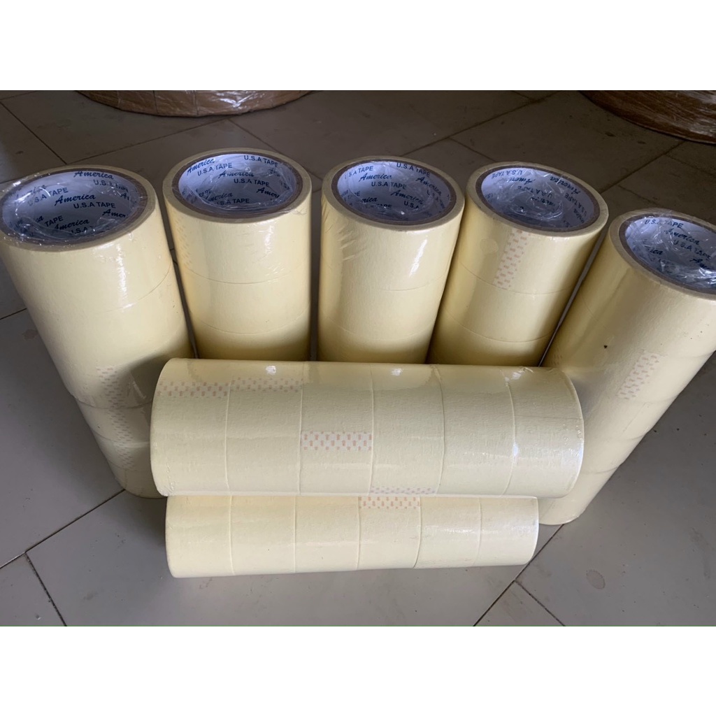 Băng keo giấy 4,8cm.2,4cm.1,2cm-18y độ dính cao viết chữ được dán vô có thể  gỡ ra ko bị dính keo. | Shopee Việt Nam