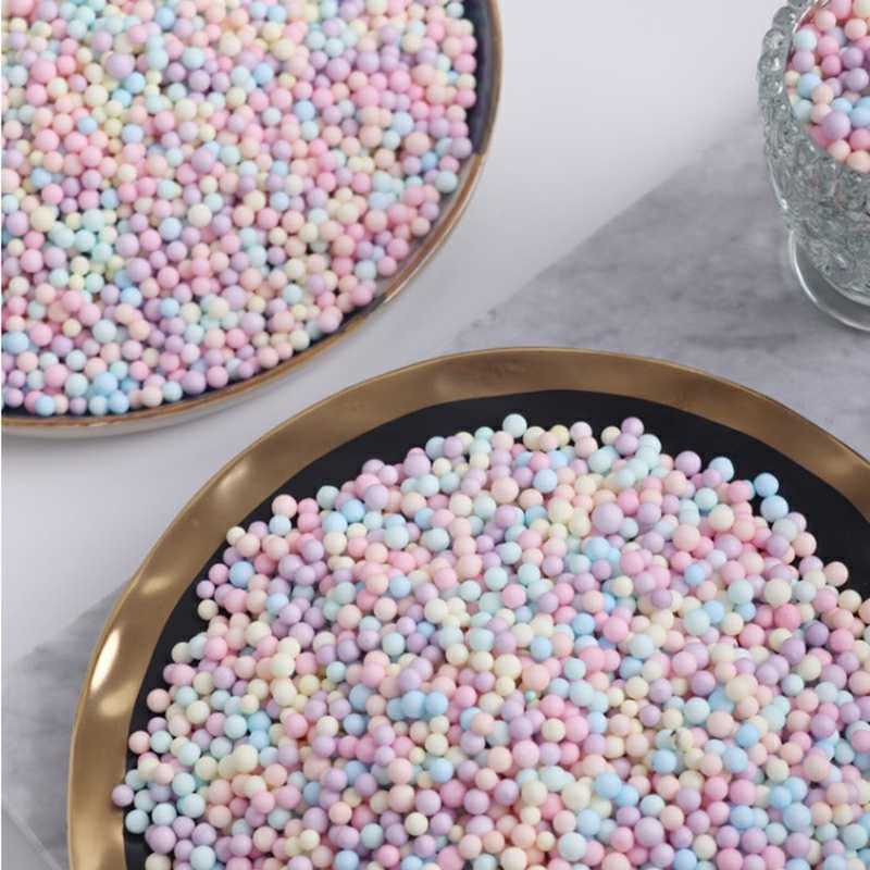 Hạt xốp 4mm 6mm màu trang trí hộp quà tặng, xốp phủ bóc quà tặng 10gram