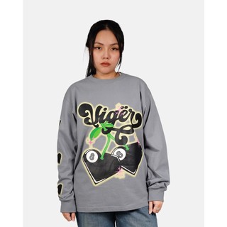 Áo thun tay dài 8-CHERRY Đen unisex
