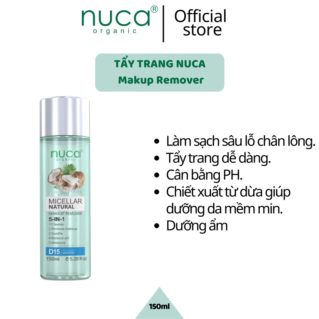 Nước Tẩy Trang NUCA Nước Tẩy Trang 5 trong 1