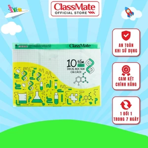 Decal Bọc Sách Giáo Khoa Cải Cách CLASSMATE Chất Liệu Nhựa Trong, Dẻo, Bền, Chống Thấm DC314 (190x265mm)