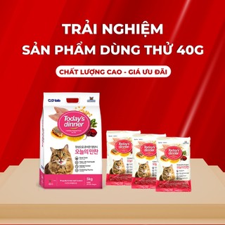 Thức ăn cho mèo mọi lứa tuổi Today's dinner 400gr/1kg