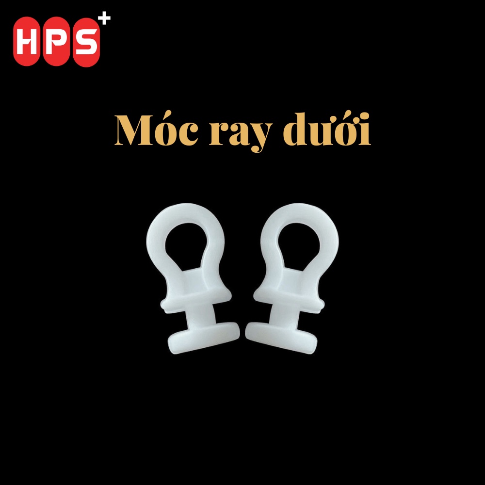 Móc nhựa gắn thanh treo rèm dán tường, Ròng rọc, Phụ kiện treo rèm, Móc ...