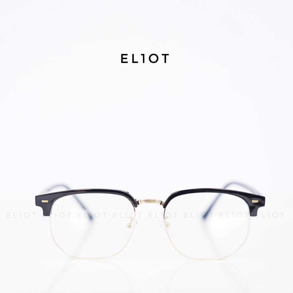 Gọng kính cận ELIOT Eyewear Clubmaster EL2204 mắt kính nửa viền chống ánh sáng xanh có thể thay thế tròng cận
