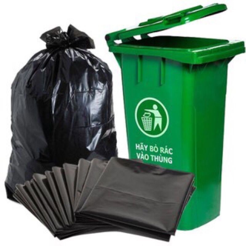 1Kg Túi Đựng Rác Cho Thùng Rác 60L, Túi Rác Đen 30Kg, Túi Rác 30Kg, Túi ...