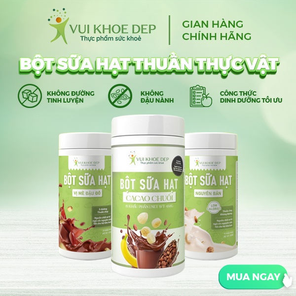 Bột sữa hạt dinh dưỡng có những thành phần dinh dưỡng chính nào?
