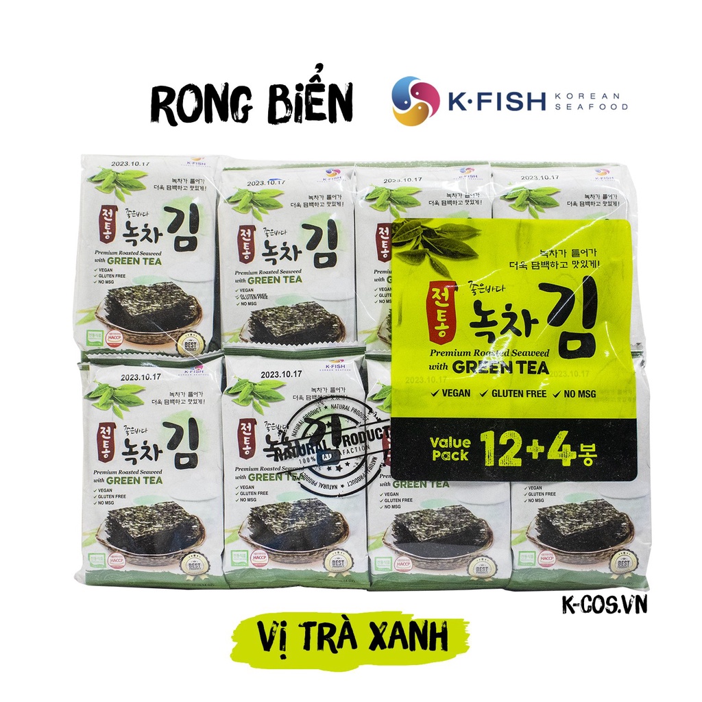 Rong Biển Chiên Giòn Hàn Quốc Ăn Liền - Mỗi Gói 4g- Bịch 16 Gói ...
