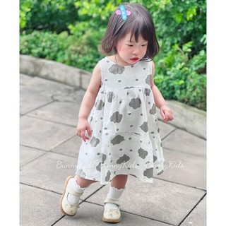 Váy bé gái sát nách vạt lệch lạ mắt cho bé 1-6 tuổi (8-26kg) N0122