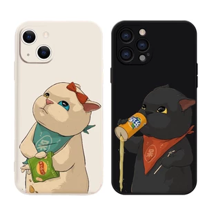 Ốp Điện Thoại Dẻo Mèo ăn vặt Cho iPhone 11 12 13 14 Pro MAX 7plus XR X XS MAX 6 6s 7 8 Plus SE 2020 e2040