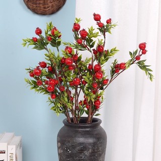 Combo 10 cành lựu Phú quý loại 1 - Cành gồm 18 quả dài 63cm- Cành quả giả trang trí