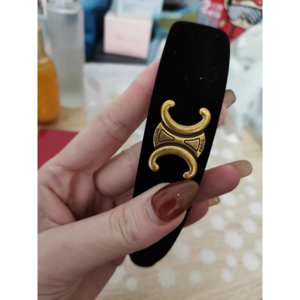 Cài tóc màu đen chữ X hottrend style hàn quốc, bờm nhung chữ X